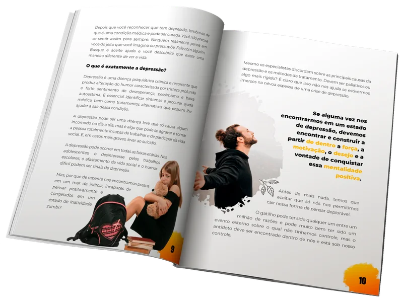 Amostra de páginas internas diagramadas